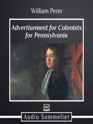 cover image of Advertisement for Colonists for Pennsylvania